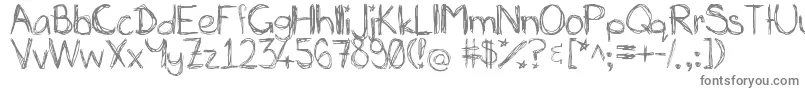 Police MiasScribblings~ – polices grises sur fond blanc