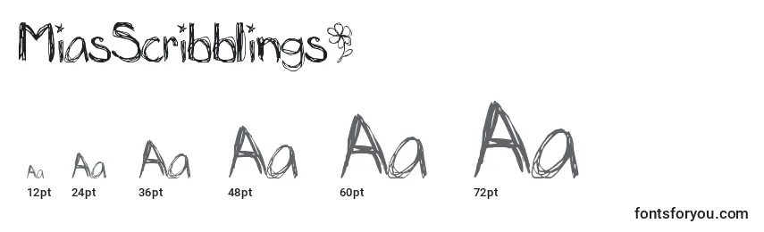 MiasScribblings~ Font Sizes