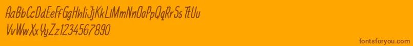 michael jackfruit Font – Brown Fonts on Orange Background