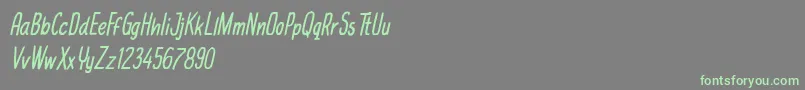 michael jackfruit Font – Green Fonts on Gray Background