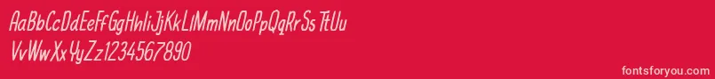 michael jackfruit Font – Pink Fonts on Red Background