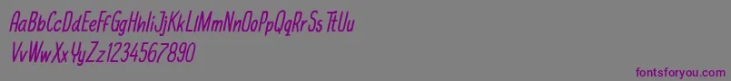 michael jackfruit Font – Purple Fonts on Gray Background