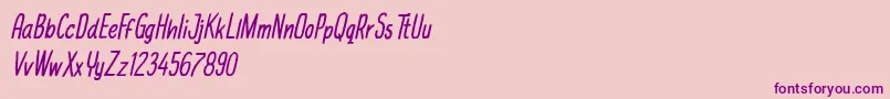 michael jackfruit Font – Purple Fonts on Pink Background