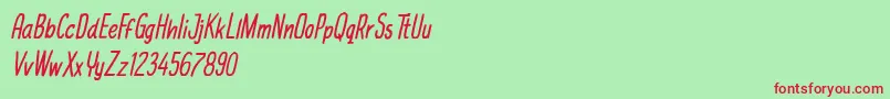 michael jackfruit Font – Red Fonts on Green Background