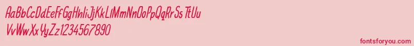 michael jackfruit Font – Red Fonts on Pink Background
