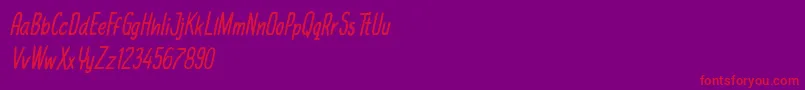 michael jackfruit Font – Red Fonts on Purple Background