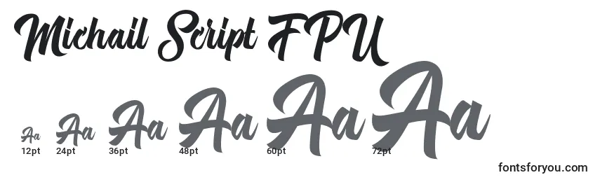 Michail Script FPU Font Sizes