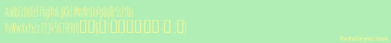 CfgreatdestinyRegular Font – Yellow Fonts on Green Background