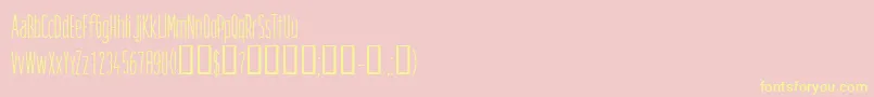 CfgreatdestinyRegular Font – Yellow Fonts on Pink Background