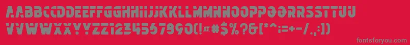 フォントMichelangelo FREE – 赤い背景に灰色の文字