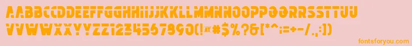 Michelangelo FREE Font – Orange Fonts on Pink Background