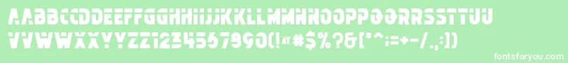 Michelangelo FREE Font – White Fonts on Green Background