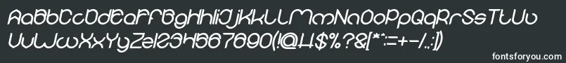Шрифт MICHELLE Bold Italic – белые шрифты