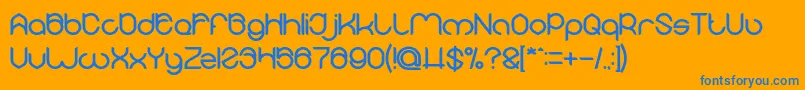 MICHELLE Bold Font – Blue Fonts on Orange Background