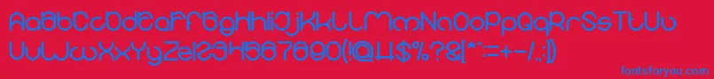 MICHELLE Bold Font – Blue Fonts on Red Background