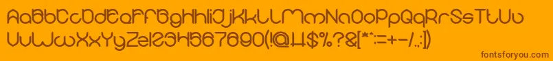 MICHELLE Bold Font – Brown Fonts on Orange Background