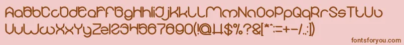 MICHELLE Bold Font – Brown Fonts on Pink Background