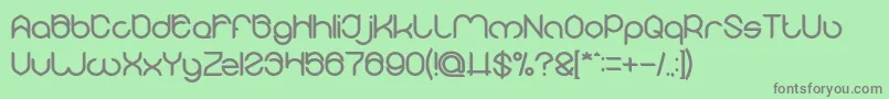 MICHELLE Bold Font – Gray Fonts on Green Background