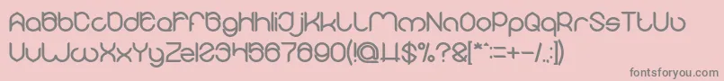 MICHELLE Bold Font – Gray Fonts on Pink Background