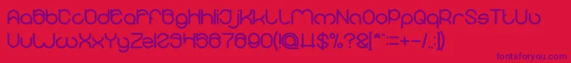 MICHELLE Bold Font – Purple Fonts on Red Background