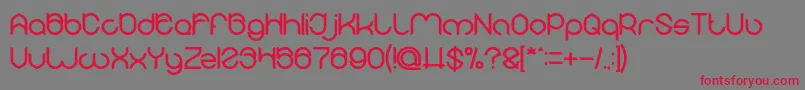 MICHELLE Bold Font – Red Fonts on Gray Background