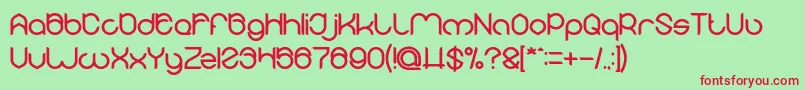 MICHELLE Bold Font – Red Fonts on Green Background