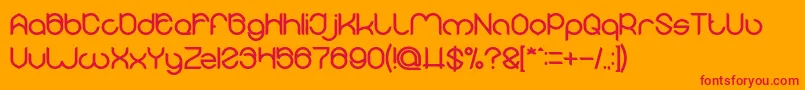 MICHELLE Bold Font – Red Fonts on Orange Background