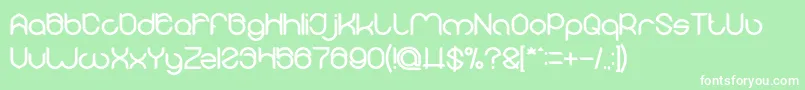 MICHELLE Bold Font – White Fonts on Green Background