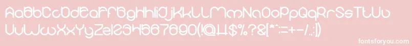 MICHELLE Bold Font – White Fonts on Pink Background