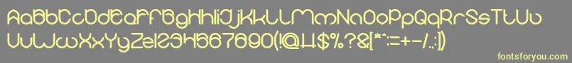 MICHELLE Bold Font – Yellow Fonts on Gray Background