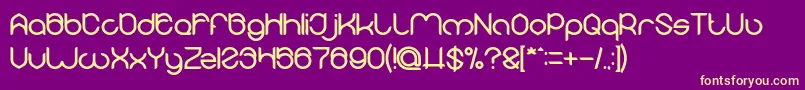 MICHELLE Bold Font – Yellow Fonts on Purple Background