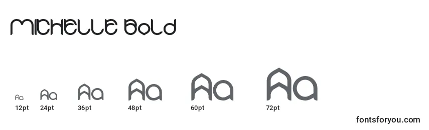 MICHELLE Bold Font Sizes