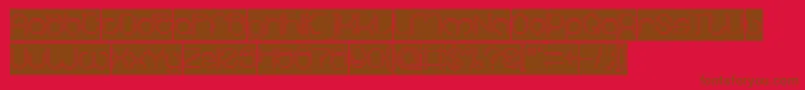 Więcej informacji o czcionce MICHELLE Hollow Inverse Czcionka MICHELLE Hollow Inverse – brązowe czcionki na czerwonym tle