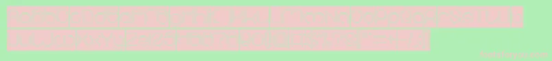 MICHELLE Hollow Inverse Font – Pink Fonts on Green Background