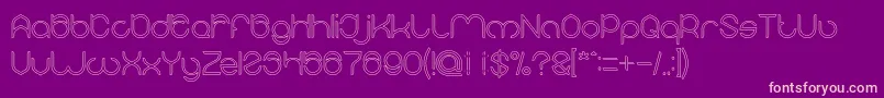 MICHELLE Hollow Font – Pink Fonts on Purple Background