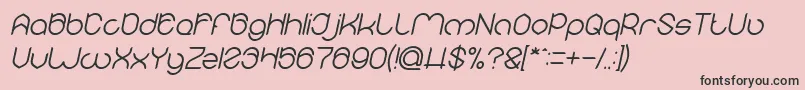 Lisätietoja MICHELLE Italic-fontista MICHELLE Italic-fontti – mustat fontit vaaleanpunaisella taustalla