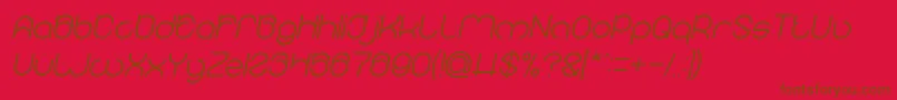 Weitere Informationen zur MICHELLE Italic-Schriftart MICHELLE Italic-Schriftart – Braune Schriften auf rotem Hintergrund