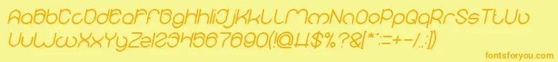 More about MICHELLE Italic Font MICHELLE Italic Font – Orange Fonts on Yellow Background