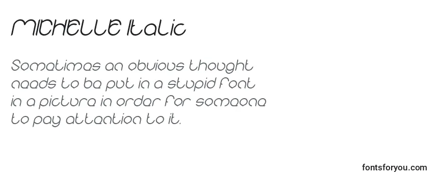 フォントMICHELLE Italic