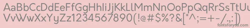 OrkneyRegular Font – Gray Fonts on Pink Background