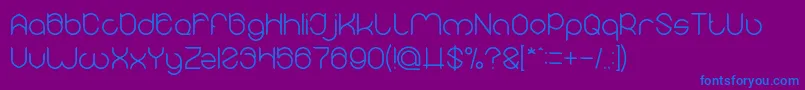 MICHELLE Light Font – Blue Fonts on Purple Background
