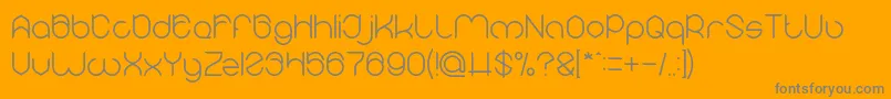 MICHELLE Light Font – Gray Fonts on Orange Background