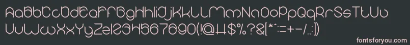 MICHELLE Light Font – Pink Fonts on Black Background