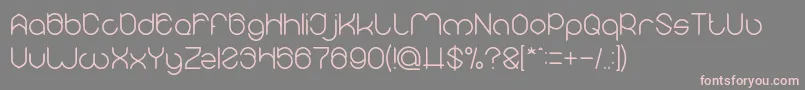 MICHELLE Light Font – Pink Fonts on Gray Background