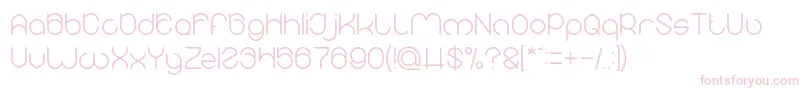 MICHELLE Light Font – Pink Fonts on White Background
