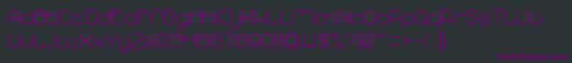 MICHELLE Light Font – Purple Fonts on Black Background