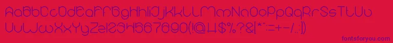 MICHELLE Light Font – Purple Fonts on Red Background