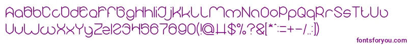 MICHELLE Light Font – Purple Fonts on White Background