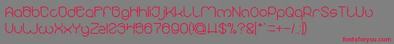 MICHELLE Light Font – Red Fonts on Gray Background