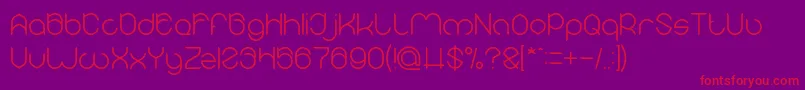MICHELLE Light-Schriftart – Rote Schriften auf violettem Hintergrund